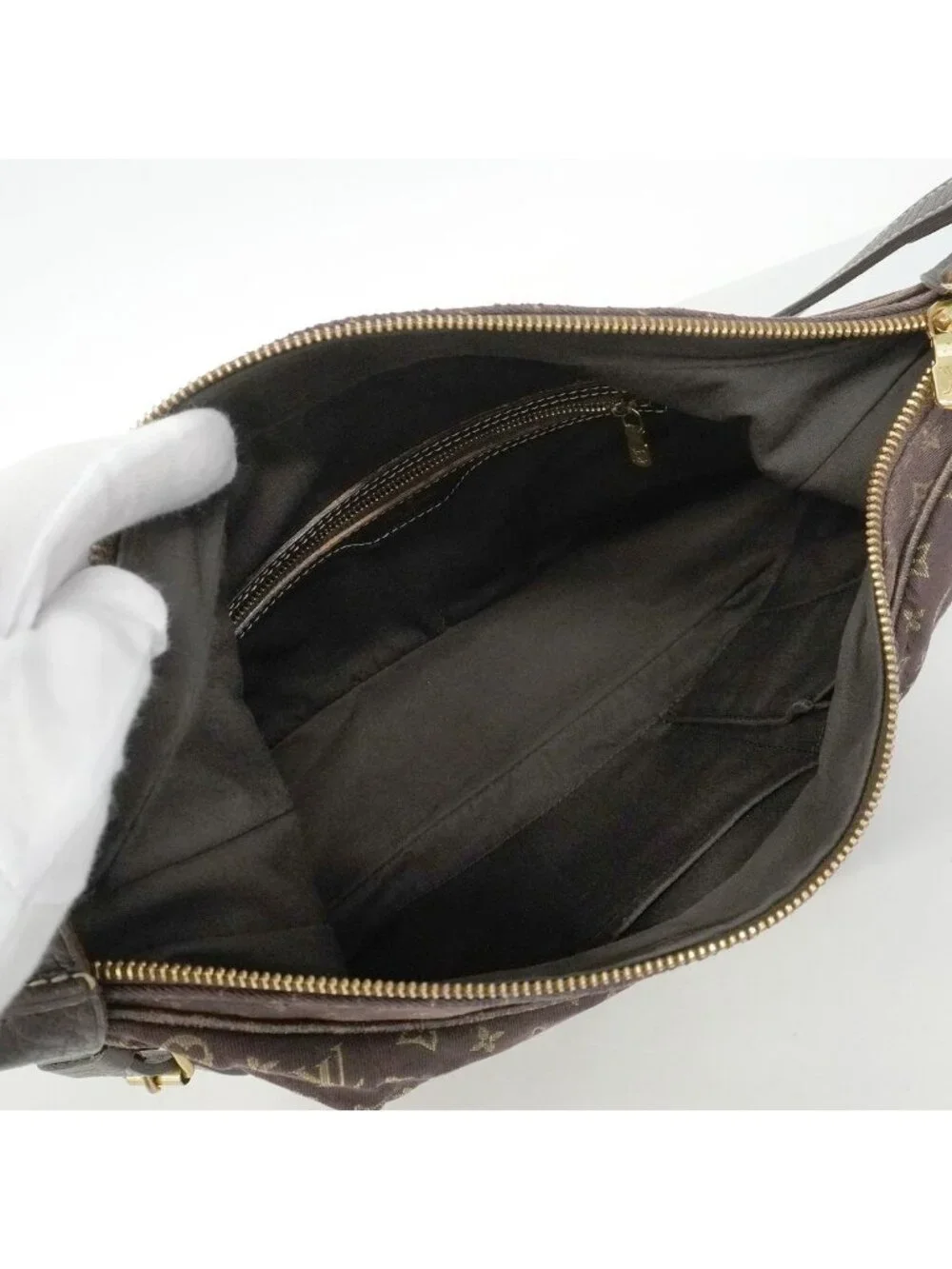 Louis Vuitton Shoulder Bag Monogram Mini Lin Boulogne Ebene